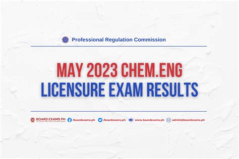 chemical engineering board exam result|RESULTS: May 2023 Chemical Engineers Licensure .